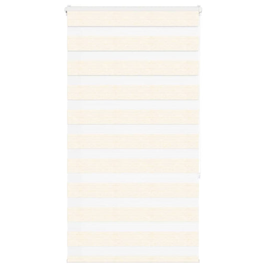 Vidaxl zebra blind 80x150 cm stofbreedte 75,9 cm polyester marmerbeige