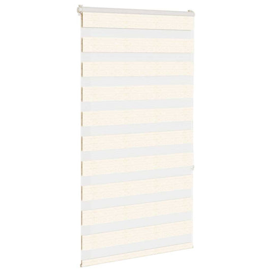 Vidaxl zebra blind 80x150 cm stofbreedte 75,9 cm polyester marmerbeige