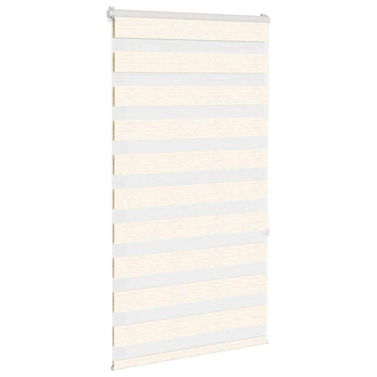 Vidaxl zebra rolgordijn 90x150 cm stofbreedte 85,9 cm marmerbeige