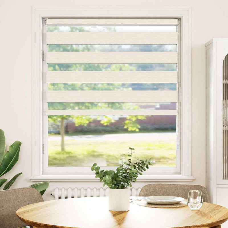 Load image into Gallery viewer, Vidaxl zebra rolgordijn 115x150 cm stofbreedte 110,9 cm marmerbeige
