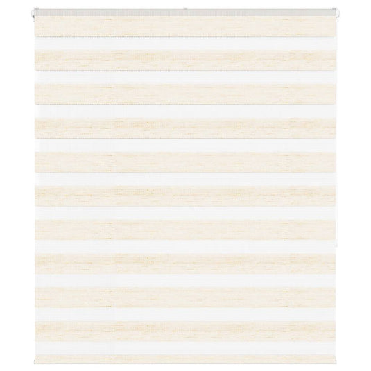 Vidaxl zebra rolgordijn 120x150 cm stofbreedte 115,9 cm marmerbeige