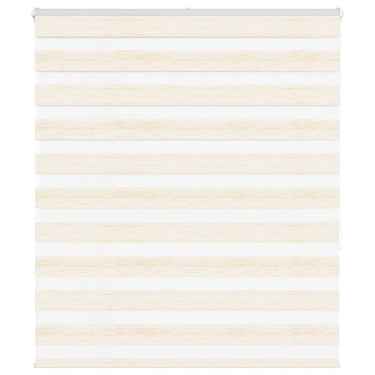 Vidaxl zebra rolgordijn 135x150 cm stofbreedte 130,9 cm marmerbeige