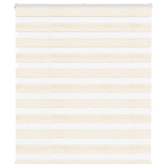 Vidaxl zebra rolgordijn 135x150 cm stofbreedte 130,9 cm marmerbeige