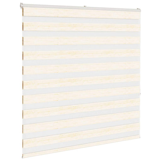 Vidaxl zebra rolgordijn 140x150 cm stofbreedte 135,9cm marmerbeige