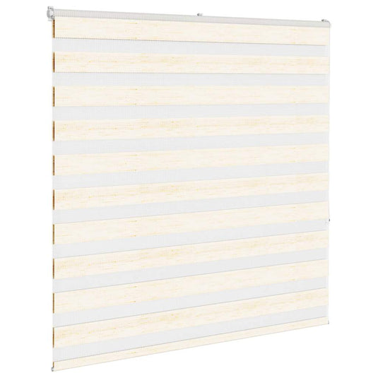 Vidaxl zebra rolgordijn 150x150 cm stofbreedte 145,9cm marmerbeige
