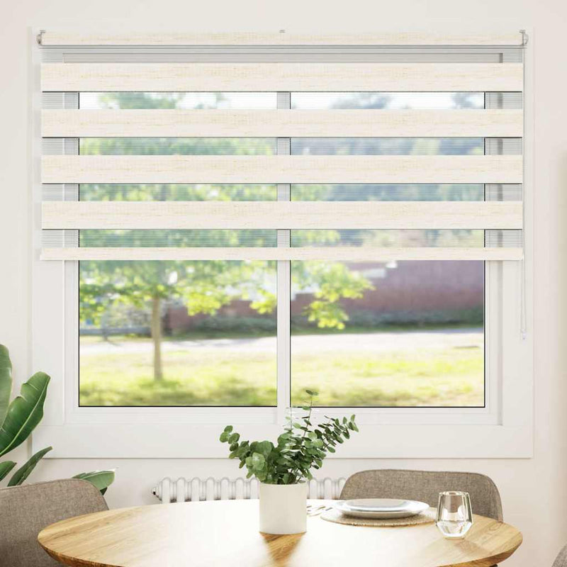 Load image into Gallery viewer, Vidaxl zebra rolgordijn 155x150 cm stofbreedte 150,9cm marmerbeige
