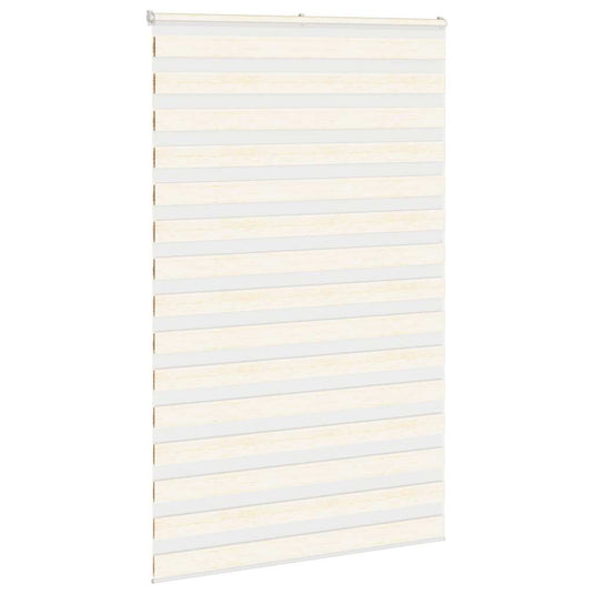 Vidaxl zebra rolgordijn 150x200 cm stofbreedte 145,9 cm marmerbeige