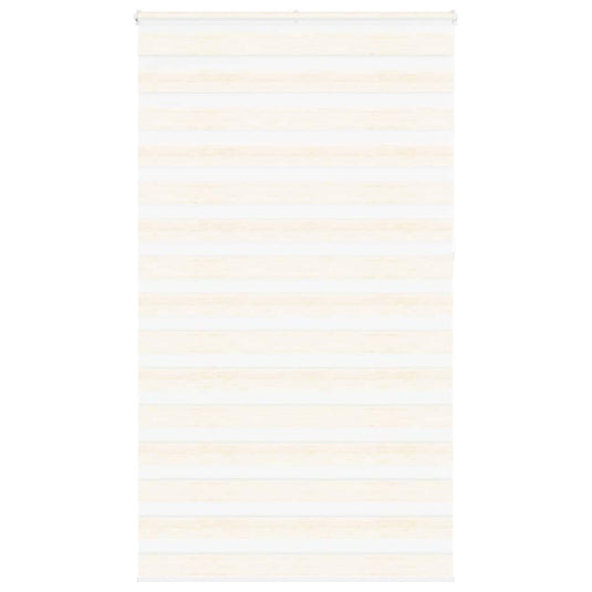 Vidaxl zebra blind 130x230cm stofbreedte 125,9cm polyester marmerbeige