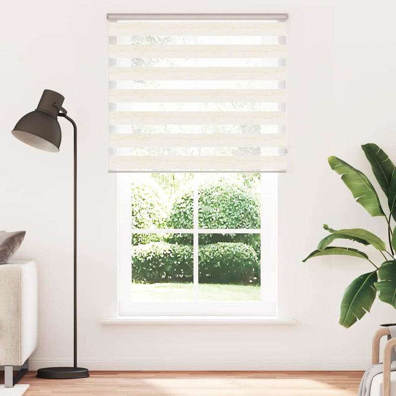 Load image into Gallery viewer, Vidaxl zebra blind 130x230cm stofbreedte 125,9cm polyester marmerbeige
