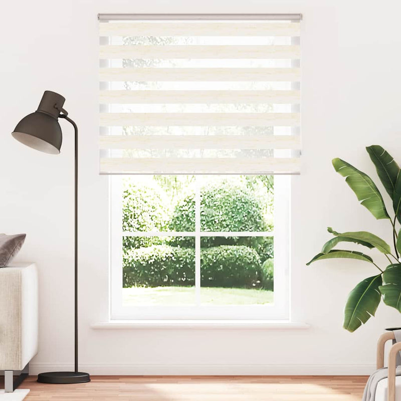 Load image into Gallery viewer, Vidaxl zebra rolgordijn 150x230 cm stofbreedte 145,9 cm marmerbeige
