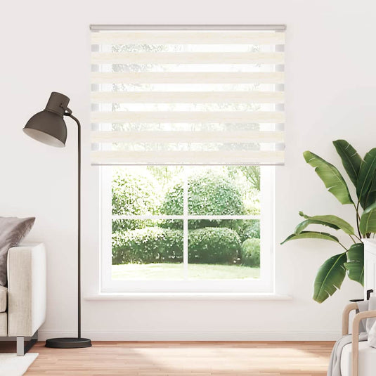 Vidaxl zebra blind marmer beige 160x230 cm stofbreedte 155,9 cm polyester