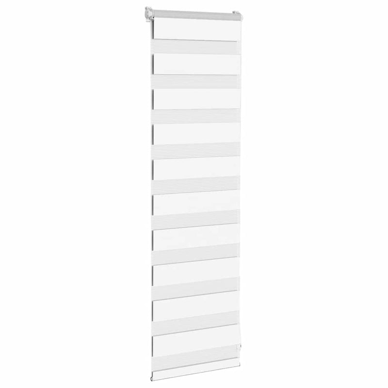 Load image into Gallery viewer, Vidaxl zebra rolgordijn 45x100 cm stofbreedte 40,9 cm polyester wit

