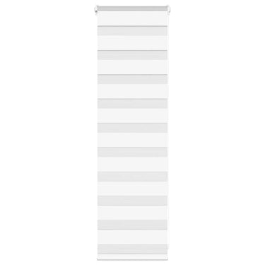 Vidaxl zebra rolgordijn 50x100 cm stofbreedte 45,9cm polyester wit