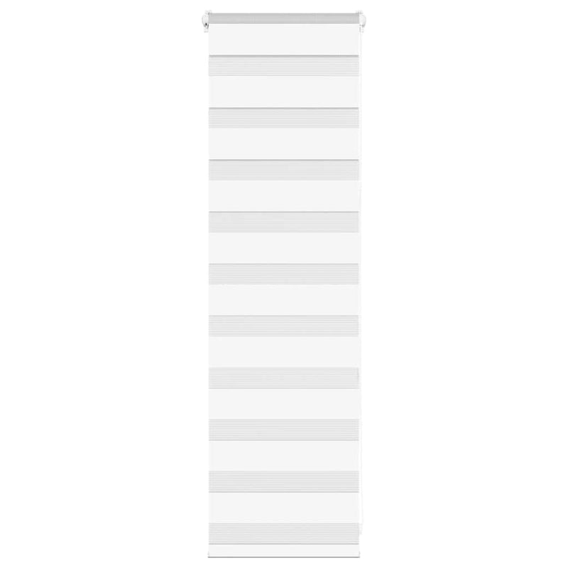 Load image into Gallery viewer, Vidaxl zebra rolgordijn 50x100 cm stofbreedte 45,9cm polyester wit
