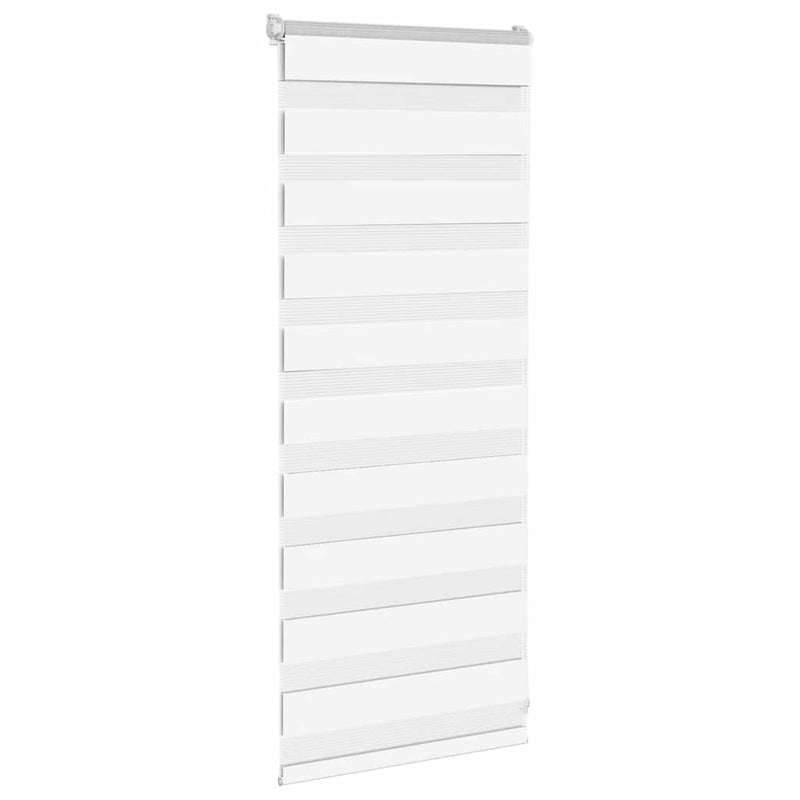 Load image into Gallery viewer, Vidaxl zebra rolgordijn 55x100 cm stofbreedte 50,9 cm polyester wit
