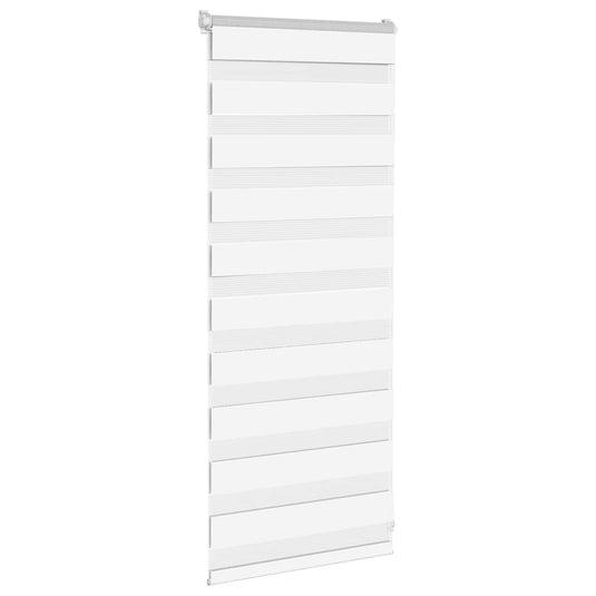 Vidaxl zebra rolgordijn 60x100 cm stofbreedte 55,9 cm polyester wit
