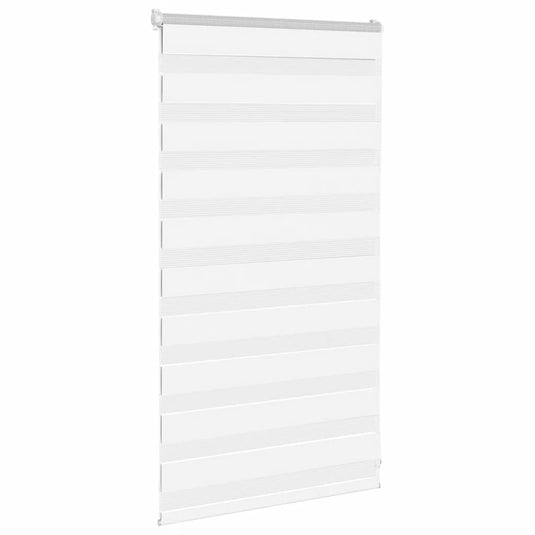 Vidaxl zebra blind 85x100 cm stofbreedte 80,9 cm polyester wit