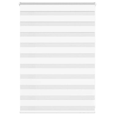 Vidaxl zebra blind 100x100 cm stofbreedte 95,9 cm polyester wit