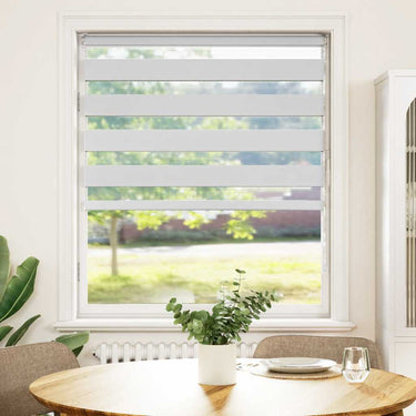 Vidaxl zebra blind 115x100 cm stofbreedte 110,9 cm polyester wit