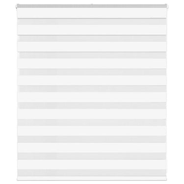 Vidaxl zebra blind 130x100 cm stofbreedte 125,9 cm polyester wit