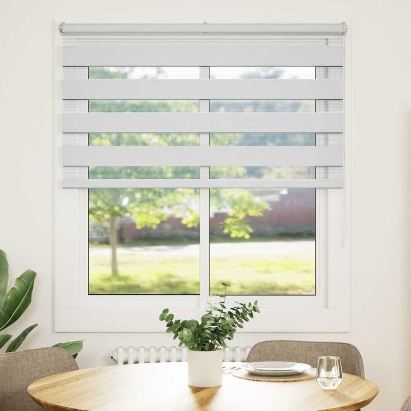 Load image into Gallery viewer, Vidaxl zebra blind 135x100 cm stofbreedte 130,9 cm polyester wit
