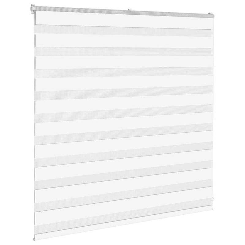 Load image into Gallery viewer, Vidaxl zebra blind 140x100 cm stofbreedte 135,9 cm polyester wit
