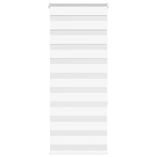 Vidaxl zebra rolgordijn 55x150 cm stofbreedte 50,9 cm polyester wit