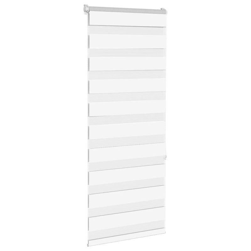 Load image into Gallery viewer, Vidaxl zebra rolgordijn 65x150 cm stofbreedte 60,9 cm polyester wit
