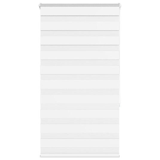 Vidaxl zebra rolgordijn 75x150 cm stofbreedte 70,9 cm polyester wit