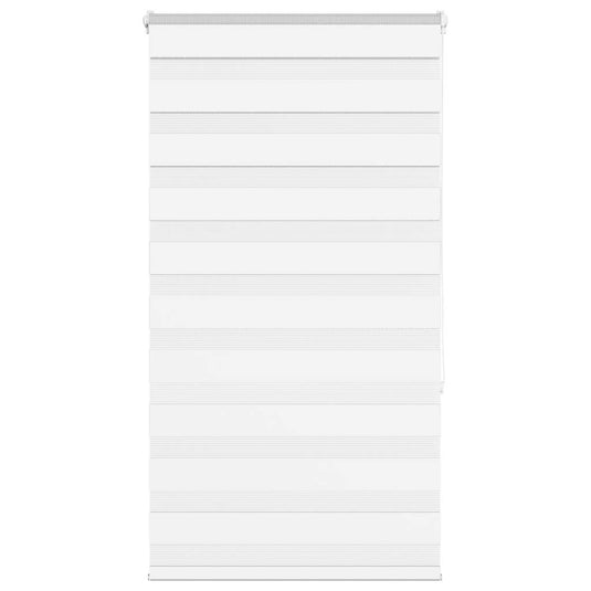 Vidaxl zebra rolgordijn 80x150 cm stofbreedte 75,9 cm polyester wit