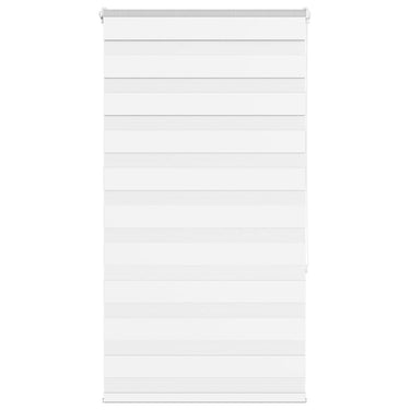 Vidaxl zebra rolgordijn 85x150 cm stofbreedte 80,9 cm polyester wit