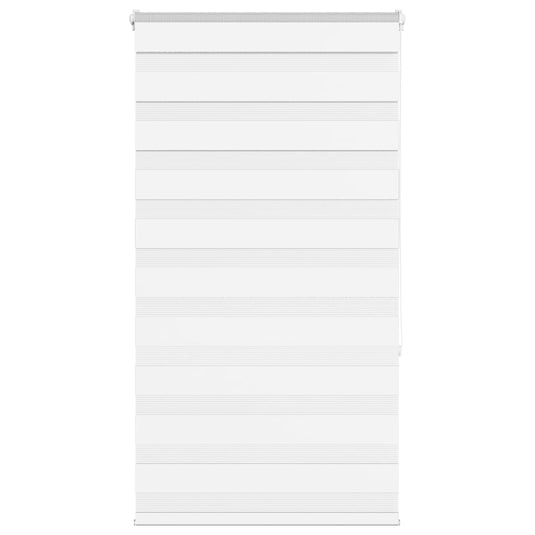 Vidaxl zebra rolgordijn 85x150 cm stofbreedte 80,9 cm polyester wit