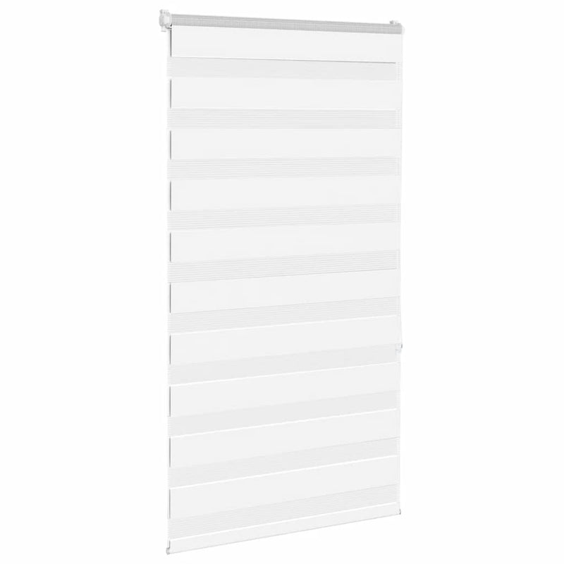 Load image into Gallery viewer, Vidaxl zebra rolgordijn 85x150 cm stofbreedte 80,9 cm polyester wit
