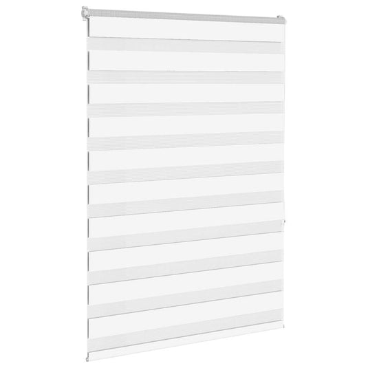 Vidaxl zebra rolgordijn 95x150 cm stofbreedte 90,9 cm polyester wit