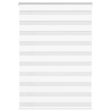 Vidaxl zebra rolgordijn 105x150 cm stofbreedte 100,9cm polyester wit