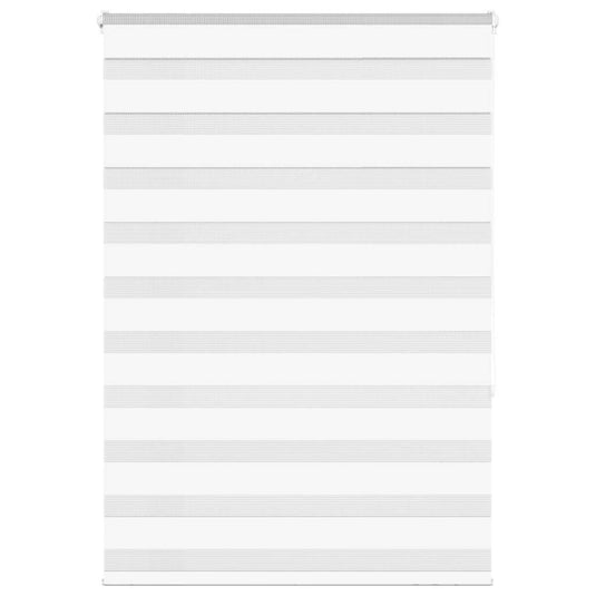 Vidaxl zebra rolgordijn 110x150 cm stofbreedte 105,9cm polyester wit