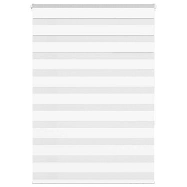 Vidaxl zebra rolgordijn 115x150 cm stofbreedte 110,9cm polyester wit