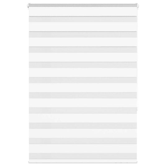 Vidaxl zebra rolgordijn 115x150 cm stofbreedte 110,9cm polyester wit