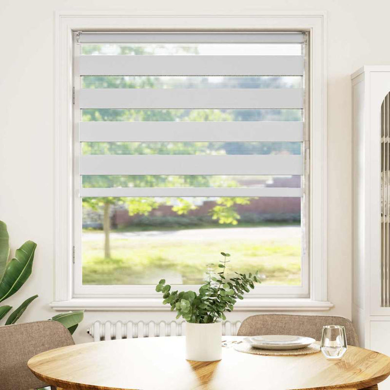 Load image into Gallery viewer, Vidaxl zebra rolgordijn 115x150 cm stofbreedte 110,9cm polyester wit
