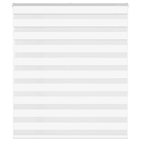 Vidaxl zebra rolgordijn 120x150 cm stofbreedte 115,9cm polyester wit