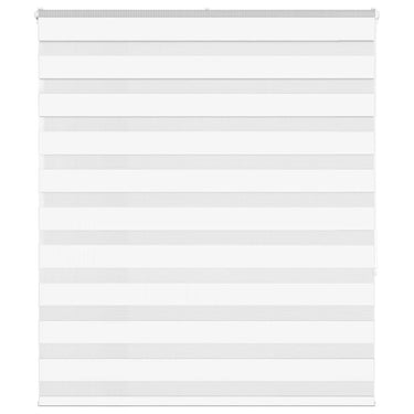 Vidaxl zebra rolgordijn 135x150 cm stofbreedte 130,9cm polyester wit