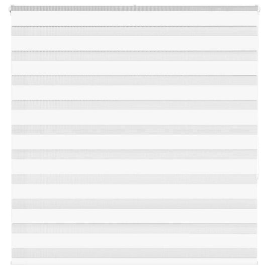 Vidaxl zebra rolgordijn 145x150 cm stofbreedte 140,9cm polyester wit