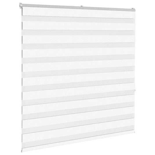 Vidaxl zebra rolgordijn 150x150 cm stofbreedte 145,9cm polyester wit