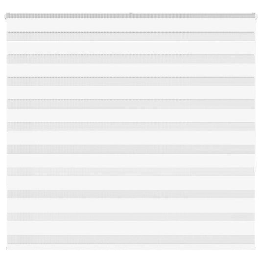 Vidaxl zebra rolgordijn 165x150 cm stofbreedte 160,9cm polyester wit