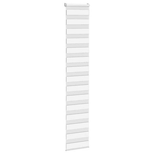 Vidaxl zebra rolgordijn 45x200 cm stofbreedte 40,9 cm polyester wit