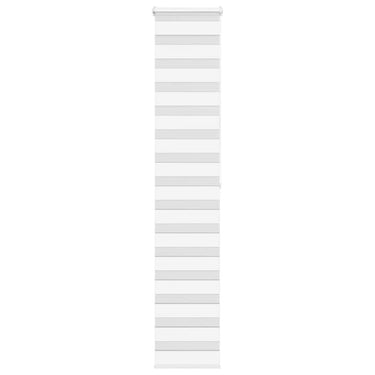 Vidaxl zebra rolgordijn 50x200 cm stofbreedte 45,9cm polyester wit