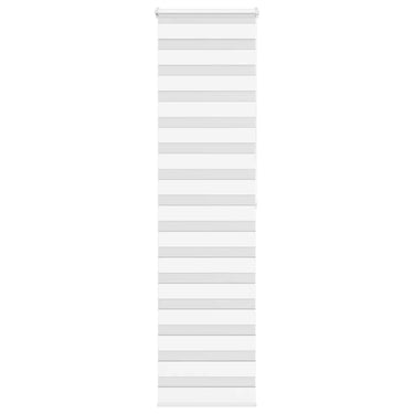 Vidaxl zebra rolgordijn 65x200 cm stofbreedte 60,9 cm polyester wit