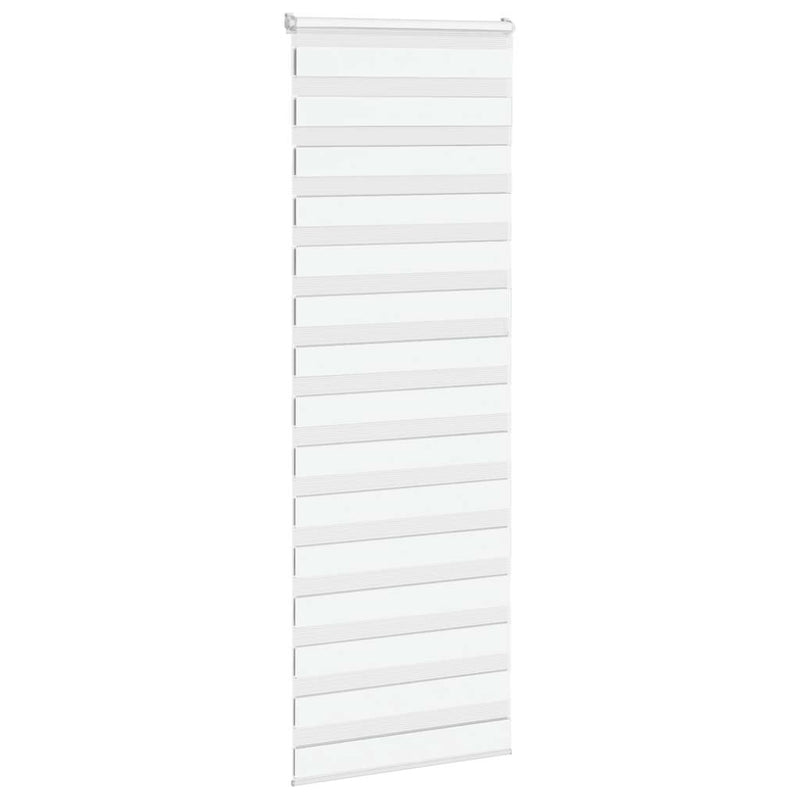 Load image into Gallery viewer, Vidaxl zebra rolgordijn 85x200 cm stofbreedte 80,9 cm polyester wit
