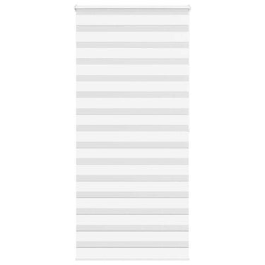 Vidaxl zebra rolgordijn 105x200 cm stofbreedte 100,9cm polyester wit