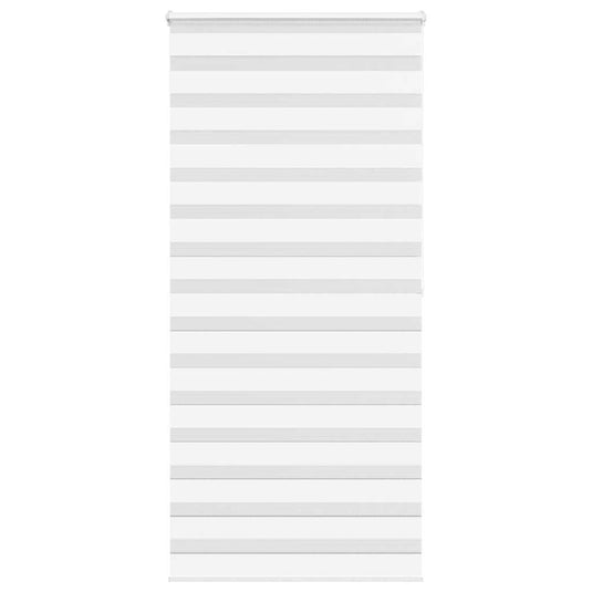 Vidaxl zebra rolgordijn 105x200 cm stofbreedte 100,9cm polyester wit